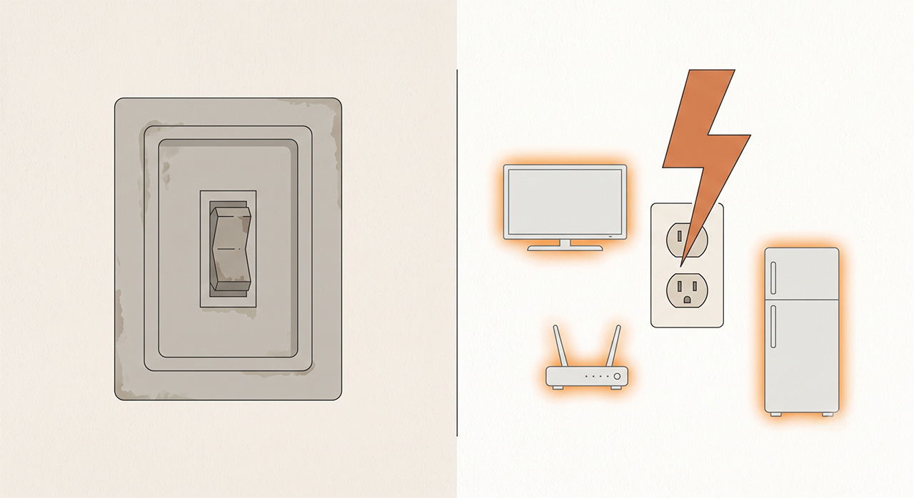 Panne électrique ou dommage électrique