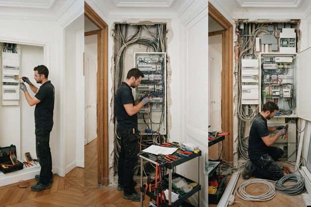 Remplacement tableau électrique Paris combien de temps